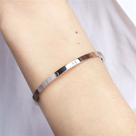 thin cartier love bracelet|cartier love bracelet used price.